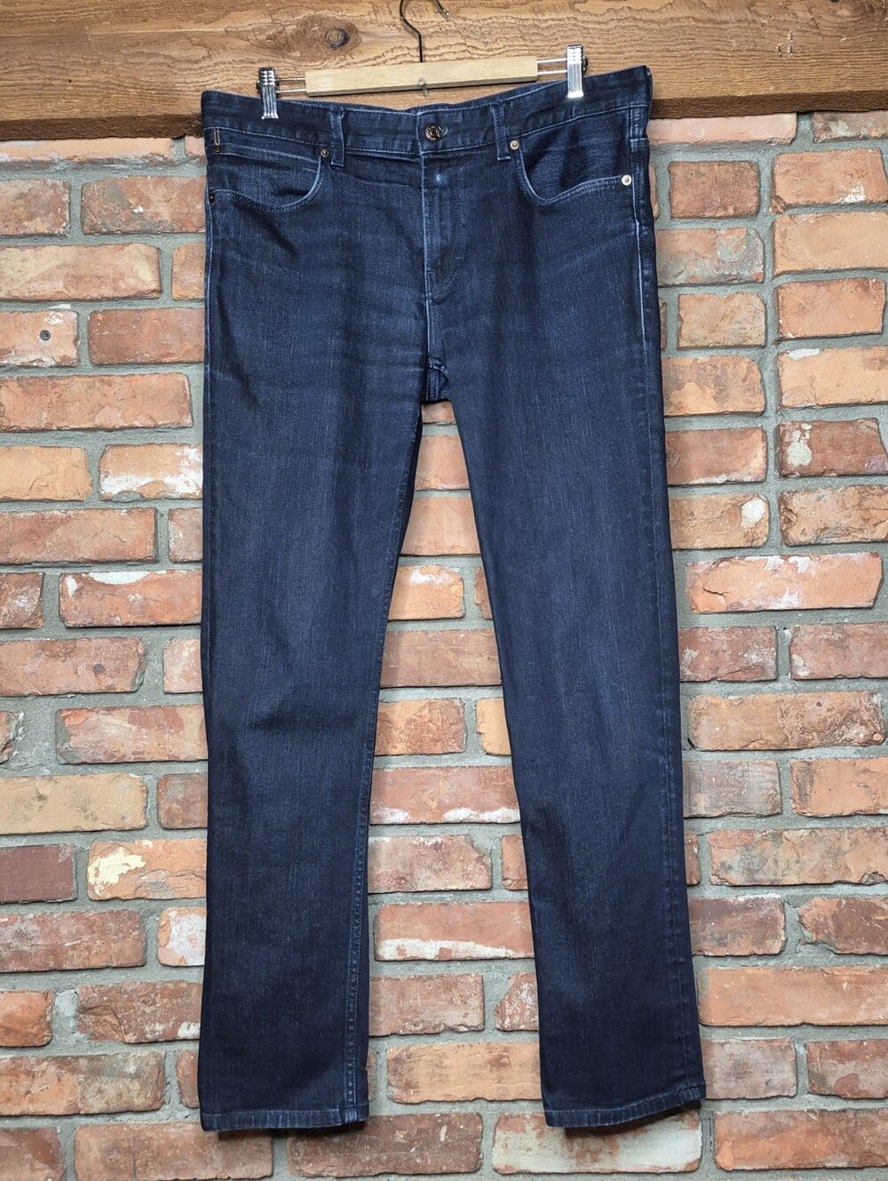 BOSS Hugo Boss Men's Dark Wash Stretch Denim Jeans Straight Leg 36x34 Streetwear